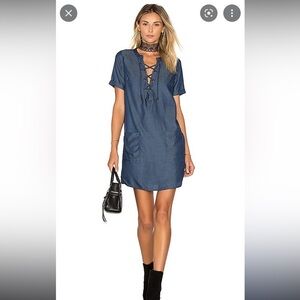 Lovers + Friends Denim Chambray Waterfront Dress